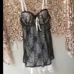 CINEMA Lace Bow Padded Tilly Lingerie Camisole